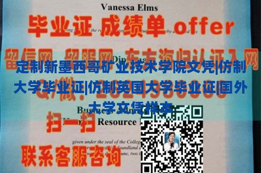 定制新墨西哥矿业技术学院文凭|仿制大学毕业证|仿制英国大学毕业证|国外大学文凭样本