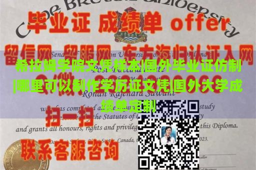 希拉姆学院文凭样本|国外毕业证仿制|哪里可以制作学历证文凭|国外大学成绩单定制