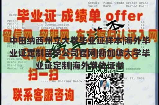 中田纳西州立大学毕业证样本|海外毕业证定制留学公司官网|新加坡大学毕业证定制|海外学位证书