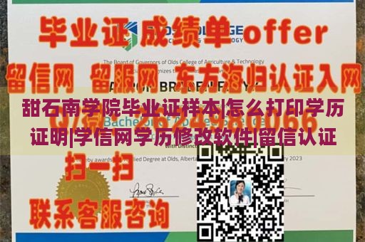 甜石南学院毕业证样本|怎么打印学历证明|学信网学历修改软件|留信认证