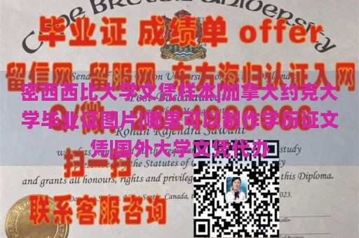 密西西比大学文凭样本|加拿大约克大学毕业证图片|哪里可以制作学历证文凭|国外大学文凭代办