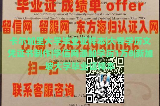 卡尔加里大学毕业证样本|大专学历文凭证书制作|学信网添加学历1万8|新加坡大学毕业证样本