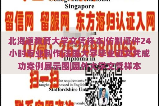 北海道教育大学文凭样本|仿制证件24小时专业制作|法国大学毕业证文凭成功案例展示图|国外大学文凭样本