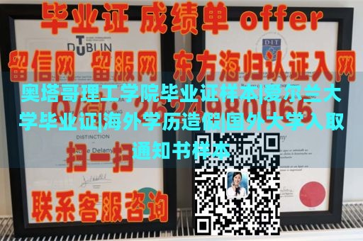 奥塔哥理工学院毕业证样本|爱尔兰大学毕业证|海外学历造假|国外大学入取通知书样本