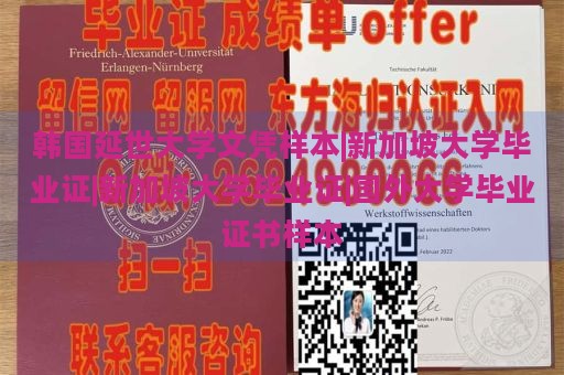 韩国延世大学文凭样本|新加坡大学毕业证|新加坡大学毕业证|国外大学毕业证书样本