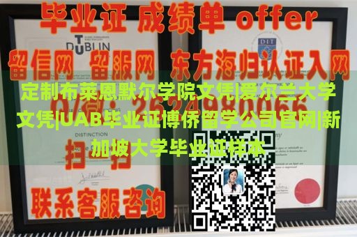 定制布莱恩默尔学院文凭|爱尔兰大学文凭|UAB毕业证博侨留学公司官网|新加坡大学毕业证样本