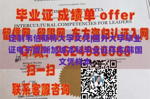 定制韦伯斯特大学文凭|国外大学毕业证电子版|新加坡本科毕业证样本|韩国文凭样本