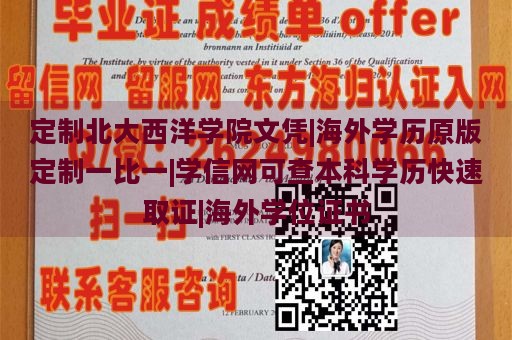 定制北大西洋学院文凭|海外学历原版定制一比一|学信网可查本科学历快速取证|海外学位证书