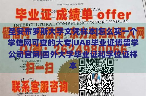 圣安布罗斯大学文凭样本|怎么买一个学信网可查的大专|UAB毕业证博留学公司官网|国外大学毕业证和学位证样本