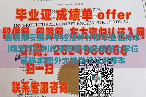 路易斯安那大学拉法叶分校毕业证样本|哪里可以制作学历证书|法国学士学位证样本|国外大学学位证书样本